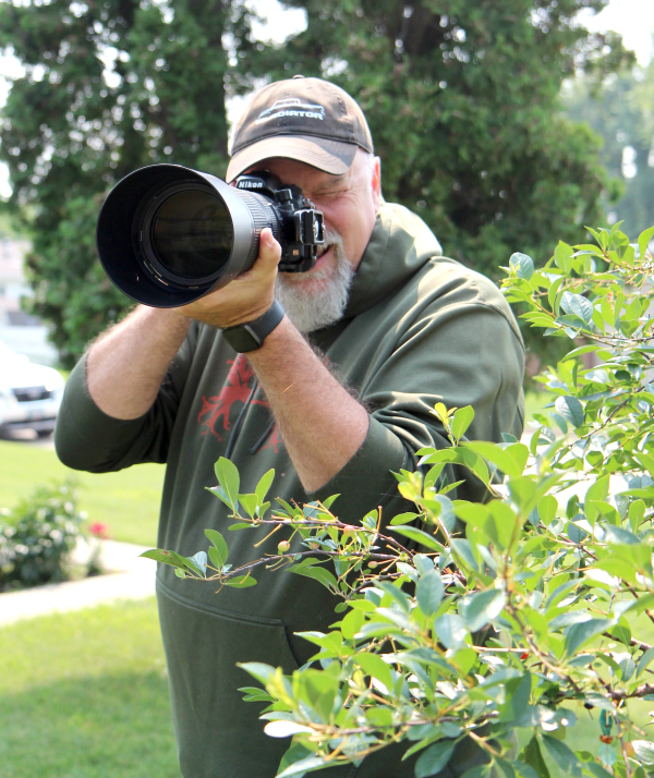 Eric Hildebrandt lines up a shot. The Boissevain wildlife and landscape photographer is looking to continue developing his skills.