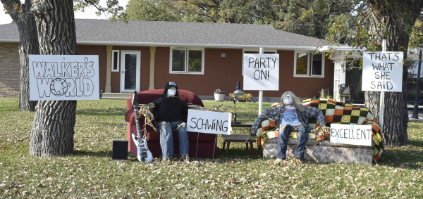 “Walker’s World” created by Todd and Kristin Walker won best residential display at Scarecrow Days.