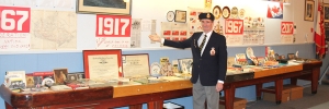 Legion President Doug McCallum has created a special display at the Boissevain Legion Clubroom to commemorate the 100th anniversary of Vimy Ridge.