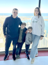 (L to R): Ukrainian family  Sasha Peredystyi, Misha Peredystyi, Dima Peredystyi, Inna Peredystyi.