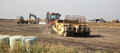 Jim Fluker Construction starts work on the site for the new HyLife hog barn located seven miles north of Boissevain. It will include four barns, and will have 720 animal units. Cost of construction is estimated at $7 million. 									
