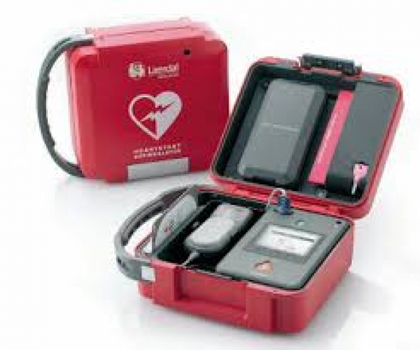 AED defibrillator helps save life at Bowling Alley