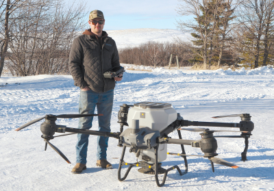 Drones help with seeding cover crops