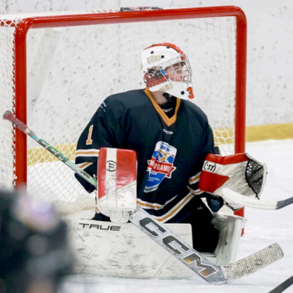 Cooper Walker making a save for his new ‘north team’. 