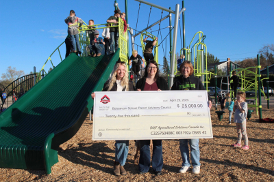 Grand opening for Middle school playground