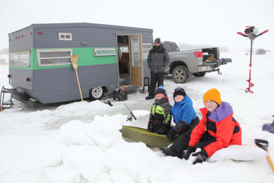 Camper comes home to family