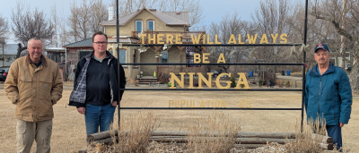 “There will always be a Ninga” is a common refrain in the village, and the Ninga LUD Board is doing their best to make it true.  (L-R): Longtime LUD Board members Richard Pugh, Tony Beard, and Ed Epp.