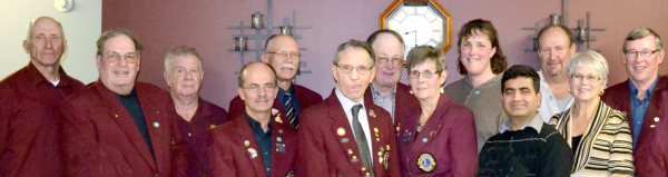 Melita &amp; Area Lions Club in ‘better days’. (L-R): Orville Renwick, Ron Snyder, Merv Rogers, Ron Rutherford, Lynn Downey, Jack Vercaigne, Eugene Fraser, Eleanor Renwick, Marilyn Renwick, Jags Tilokani, Rod Davies, Lillian Downey and Bob Brown in 2013. 