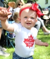 Zoey Jackson, daughter of Bill and Amy, celebrates her first Canada Day.